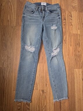 William Rast Light Blue Distressed Skinny Jeans